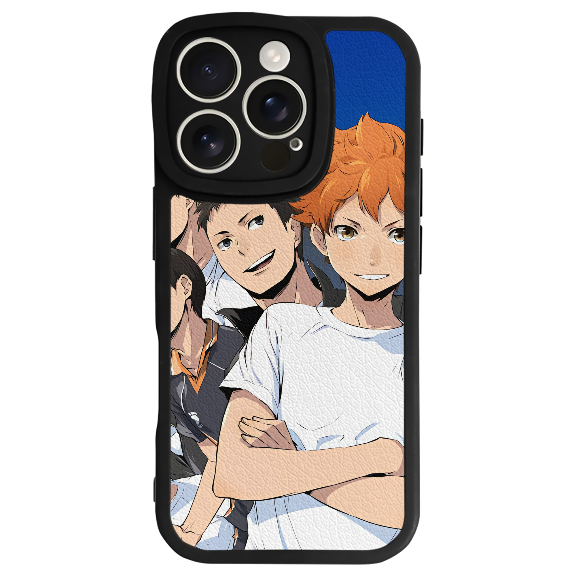 （画像用） ハイキュー!! Haikyu!! 【iPhone 16シリーズ対応】シリコンスマホケース（レザー調） 材質：シリコン